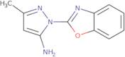 1-(1,3-Benzoxazol-2-yl)-3-methyl-1H-pyrazol-5-amine