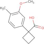 1-(3-Methoxy-4-methylphenyl)cyclobutane-1-carboxylic acid