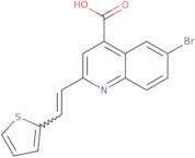 6-Bromo-2-[2-(thiophen-2-yl)ethenyl]quinoline-4-carboxylic acid