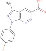 1-(4-Fluorophenyl)-3-methyl-1H-pyrazolo[3,4-b]pyridine-5-carboxylic acid