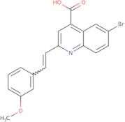 6-Bromo-2-[2-(3-methoxyphenyl)ethenyl]quinoline-4-carboxylic acid
