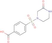 4-[(3-Oxopiperazin-1-yl)sulfonyl]benzoic acid