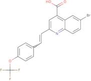 6-Bromo-2-{2-[4-(trifluoromethoxy)phenyl]ethenyl}quinoline-4-carboxylic acid