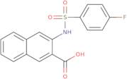 3-(4-Fluorobenzenesulfonamido)naphthalene-2-carboxylic acid