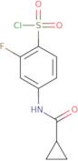 4-Cyclopropaneamido-2-fluorobenzene-1-sulfonyl chloride