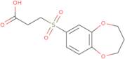 3-(3,4-Dihydro-2H-1,5-benzodioxepine-7-sulfonyl)propanoic acid