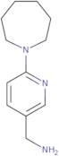 [6-(1-Azepanyl)-3-pyridinyl]methanamine