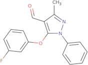 5-(3-Fluorophenoxy)-3-methyl-1-phenyl-1H-pyrazole-4-carbaldehyde