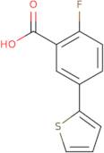 2-Fluoro-5-(thiophen-2-yl)benzoic acid