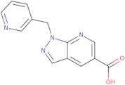 1-[(Pyridin-3-yl)methyl]-1H-pyrazolo[3,4-b]pyridine-5-carboxylic acid