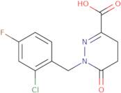 1-[(2-Chloro-4-fluorophenyl)methyl]-6-oxo-1,4,5,6-tetrahydropyridazine-3-carboxylic acid