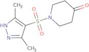 1-[(3,5-Dimethyl-1H-pyrazol-4-yl)sulfonyl]piperidin-4-one