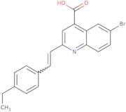6-Bromo-2-[2-(4-ethylphenyl)ethenyl]quinoline-4-carboxylic acid