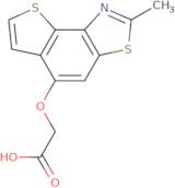 2-({4-Methyl-5,12-dithia-3-azatricyclo[7.3.0.0,2,6]dodeca-1,3,6,8,10-pentaen-8-yl}oxy)acetic acid