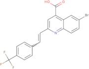 6-Bromo-2-{2-[4-(trifluoromethyl)phenyl]ethenyl}quinoline-4-carboxylic acid