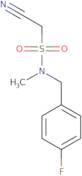 1-Cyano-N-[(4-fluorophenyl)methyl]-N-methylmethanesulfonamide