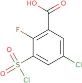 5-Chloro-3-(chlorosulfonyl)-2-fluorobenzoic acid