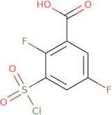 3-(Chlorosulfonyl)-2,5-difluorobenzoic acid