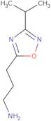 3-[3-(Propan-2-yl)-1,2,4-oxadiazol-5-yl]propan-1-amine
