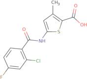 5-(2-Chloro-4-fluorobenzamido)-3-methylthiophene-2-carboxylic acid