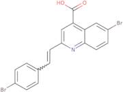 6-Bromo-2-[2-(4-bromophenyl)ethenyl]quinoline-4-carboxylic acid