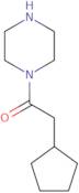 2-Cyclopentyl-1-(piperazin-1-yl)ethan-1-one