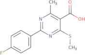 2-(4-Fluorophenyl)-4-methyl-6-(methylsulfanyl)pyrimidine-5-carboxylic acid