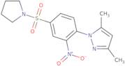 3,5-Dimethyl-1-[2-nitro-4-(pyrrolidine-1-sulfonyl)phenyl]-1H-pyrazole