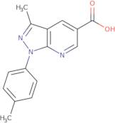 3-Methyl-1-(4-methylphenyl)-1H-pyrazolo[3,4-b]pyridine-5-carboxylic acid