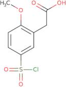 2-[5-(Chlorosulfonyl)-2-methoxyphenyl]acetic acid