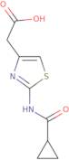 2-(2-Cyclopropaneamido-1,3-thiazol-4-yl)acetic acid