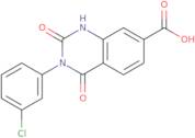 3-(3-Chlorophenyl)-2,4-dioxo-1,2,3,4-tetrahydroquinazoline-7-carboxylic acid