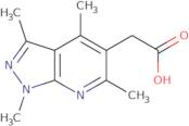 2-{Tetramethyl-1H-pyrazolo[3,4-b]pyridin-5-yl}acetic acid