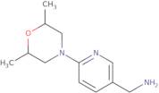 [6-(2,6-Dimethylmorpholin-4-yl)pyridin-3-yl]methanamine