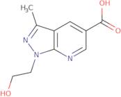 1-(2-Hydroxyethyl)-3-methyl-1H-pyrazolo[3,4-b]pyridine-5-carboxylic acid