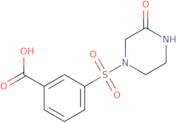 3-[(3-Oxopiperazin-1-yl)sulfonyl]benzoic acid