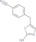 4-[(2-Amino-1,3-thiazol-5-yl)methyl]benzonitrile