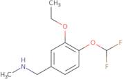 {[4-(Difluoromethoxy)-3-ethoxyphenyl]methyl}(methyl)amine