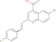 6-Bromo-2-[2-(4-fluorophenyl)ethenyl]quinoline-4-carboxylic acid