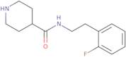 N-[2-(2-Fluorophenyl)ethyl]piperidine-4-carboxamide