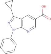 3-Cyclopropyl-1-phenyl-1H-pyrazolo[3,4-b]pyridine-5-carboxylic acid