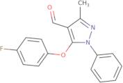 5-(4-Fluorophenoxy)-3-methyl-1-phenyl-1H-pyrazole-4-carbaldehyde