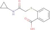 2-{[(Cyclopropylcarbamoyl)methyl]sulfanyl}benzoic acid