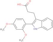 3-[2-(2,4-Dimethoxyphenyl)-1H-indol-3-yl]propanoic acid