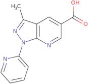 3-Methyl-1-(pyridin-2-yl)-1H-pyrazolo[3,4-b]pyridine-5-carboxylic acid