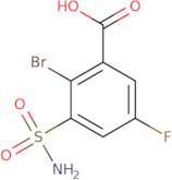 2-Bromo-5-fluoro-3-sulfamoylbenzoic acid