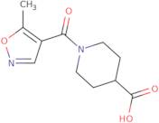 1-(5-Methyl-1,2-oxazole-4-carbonyl)piperidine-4-carboxylic acid