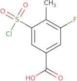 3-(Chlorosulfonyl)-5-fluoro-4-methylbenzoic acid