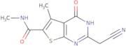 2-(Cyanomethyl)-N,5-dimethyl-4-oxo-3,4-dihydrothieno[2,3-d]pyrimidine-6-carboxamide