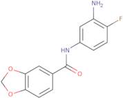 N-(3-Amino-4-fluorophenyl)-1,3-dioxaindane-5-carboxamide